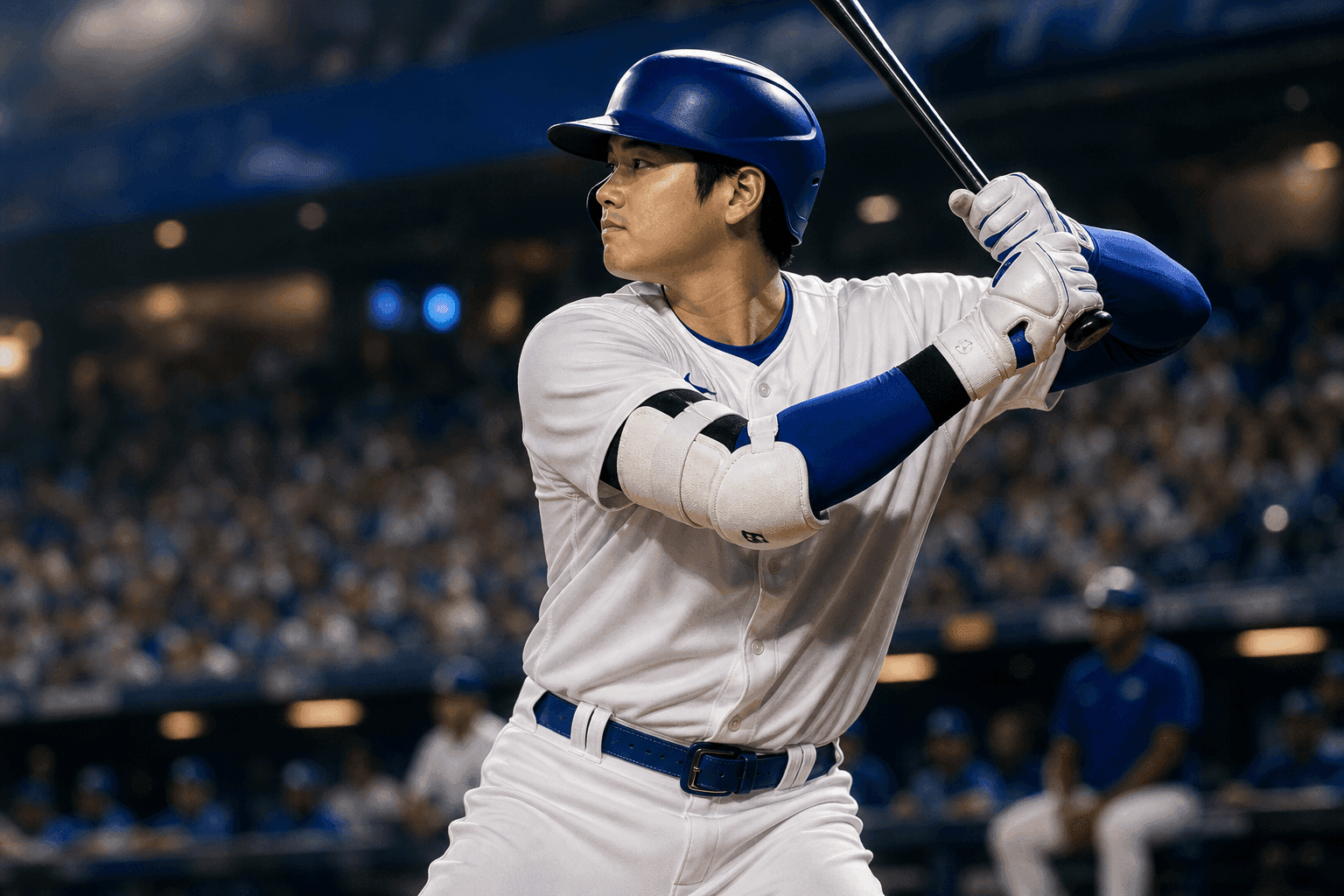 Editorial sports image for Shohei Ohtani Returns to Dodgers Lineup, But His Pitching Season is Over