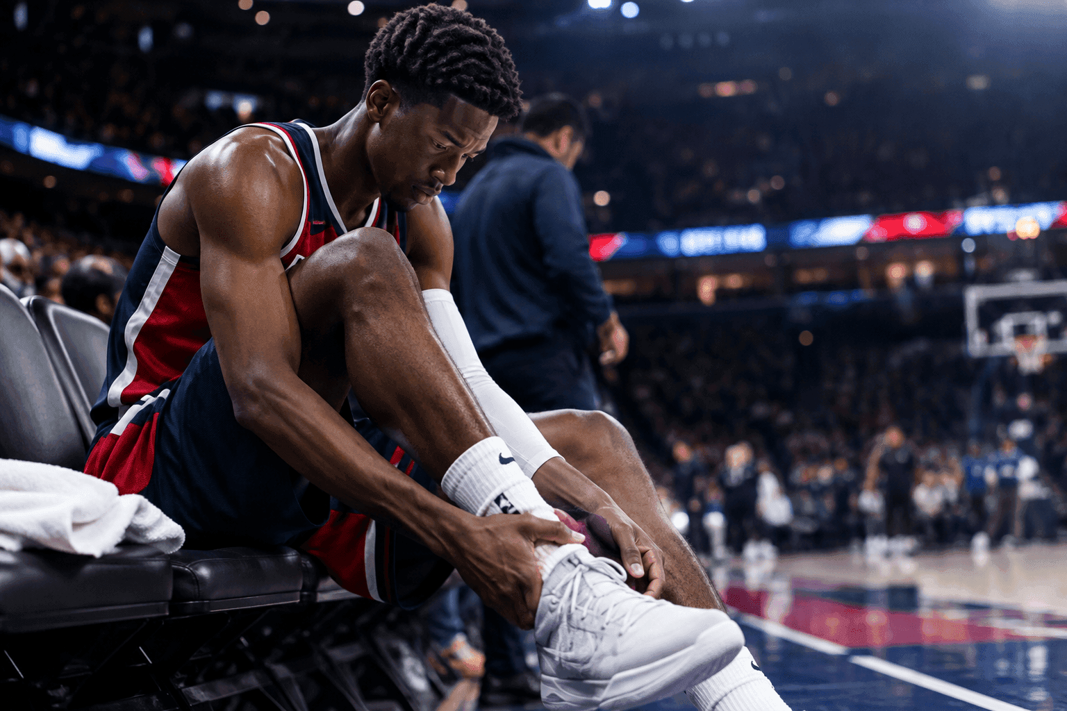 Editorial sports image for Wizards Put AJ Dybantsa's Debut on Ice for Season Opener