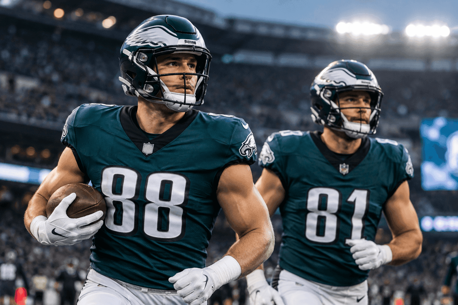 Editorial sports image for Eagles Activate Eli Stowers and Grant Calcaterra From IR to Save a Depleted Offense