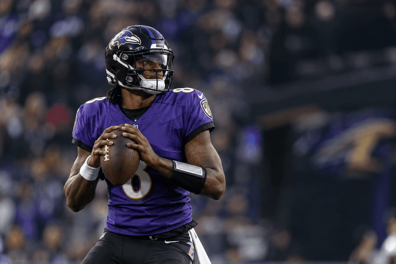 Editorial sports image for Lamar Jackson's Ankle is Holding the Ravens' Sunday Plans Hostage
