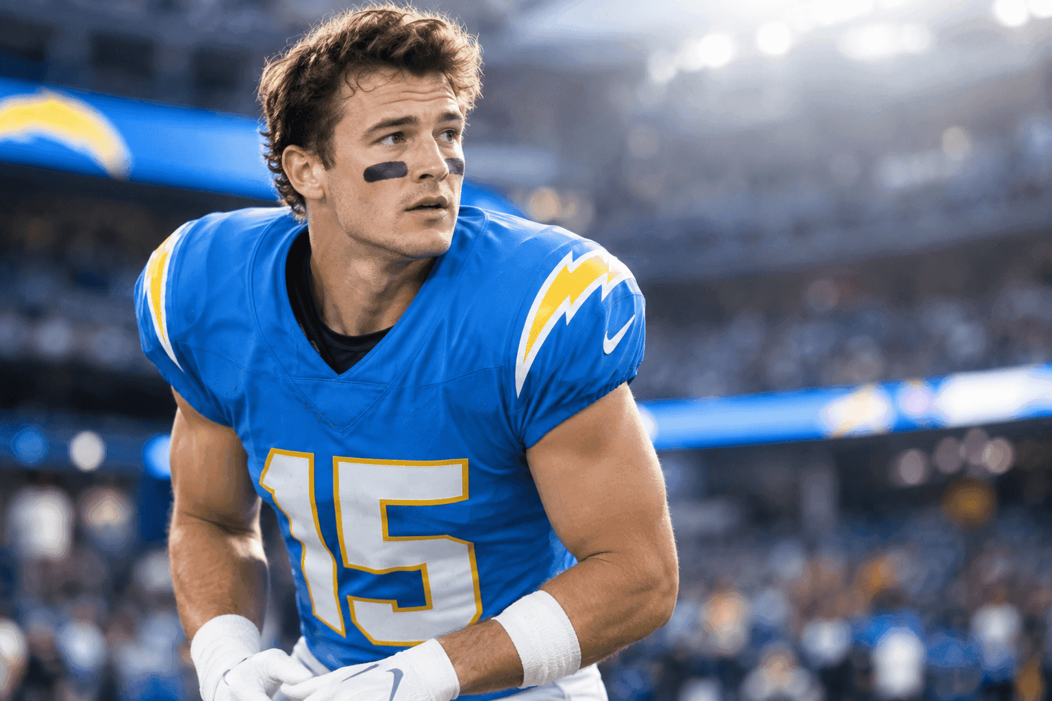 Editorial sports image for Ladd McConkey Is Ready to Defy Anatomy and Play Through a Rib Injury Against the Raiders