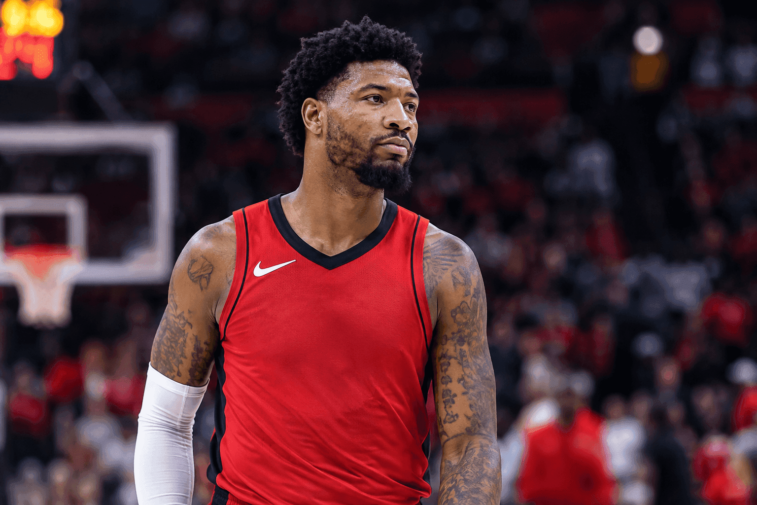 Editorial sports image for Marcus Smart Ruled Out Saturday as Rockets Backcourt Depth Evaporates