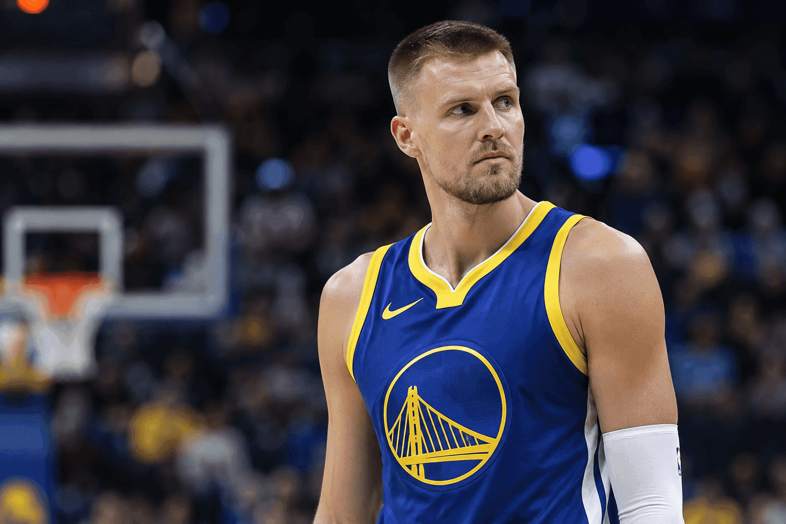 Editorial sports image for Kristaps Porzingis Is Out Indefinitely and Sending the Warriors Out-of-Office Replies