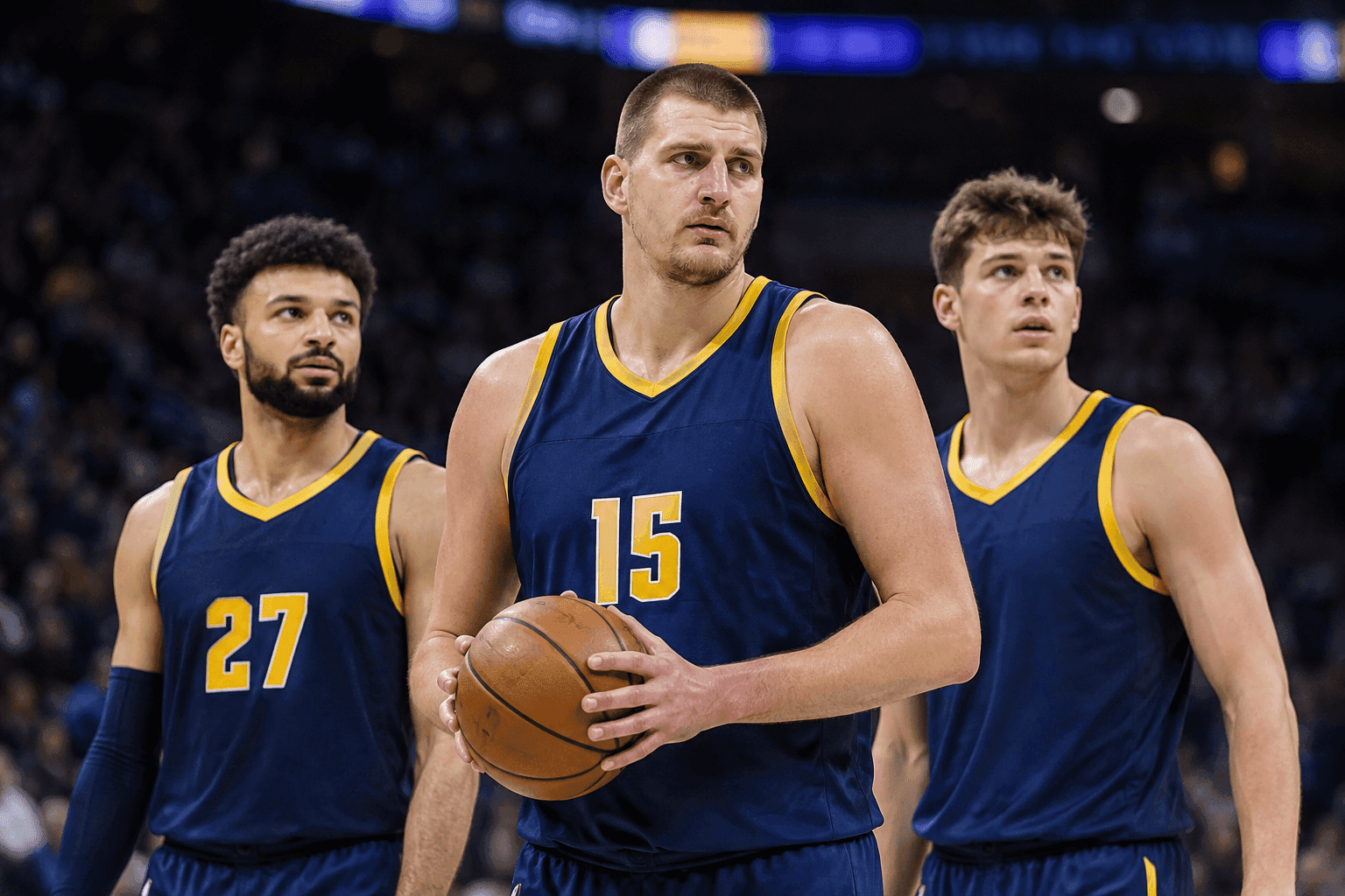 Editorial sports image for Nuggets Get Weird Early, Start Two-Way Forward Bryce Hopkins Against Pelicans