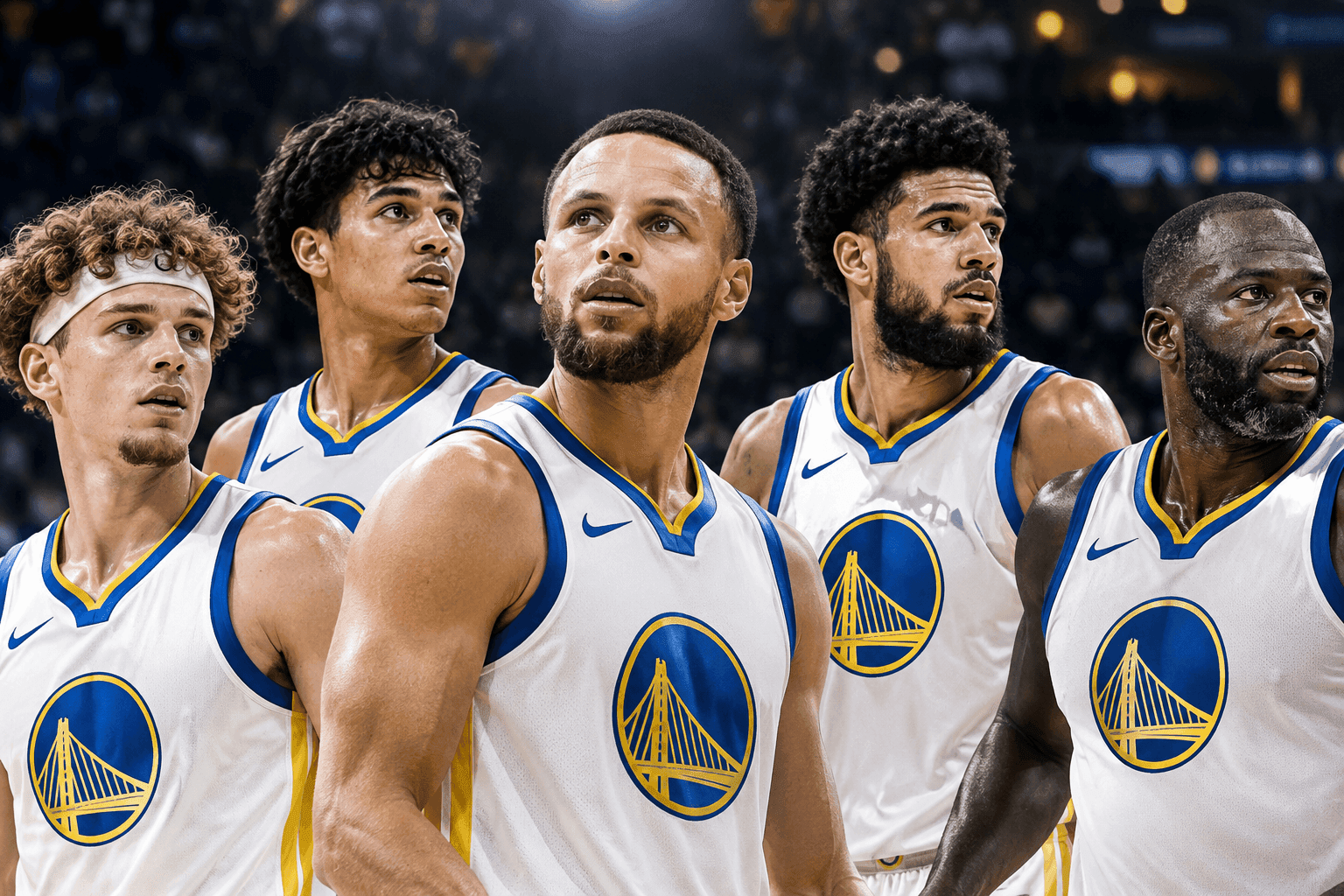 Editorial sports image for Warriors Roll Out Chaotic Starting Lineup Against Grizzlies