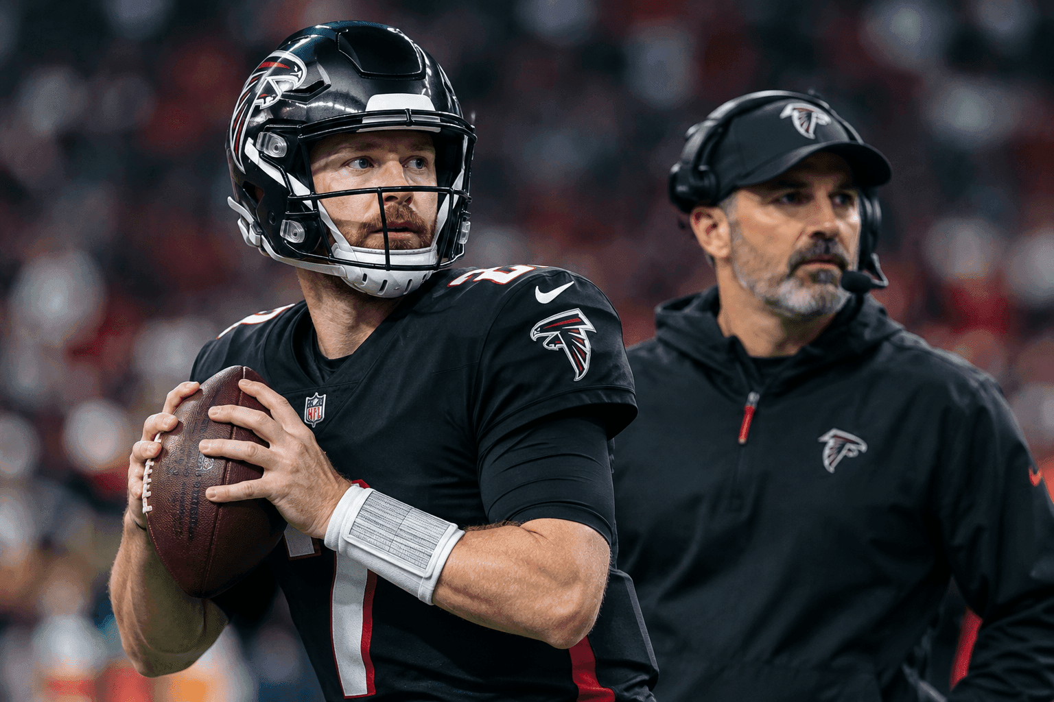 Editorial sports image for Cooper Rush Gets the Nod as Falcons' QB Room Reaches Peak Absurdity