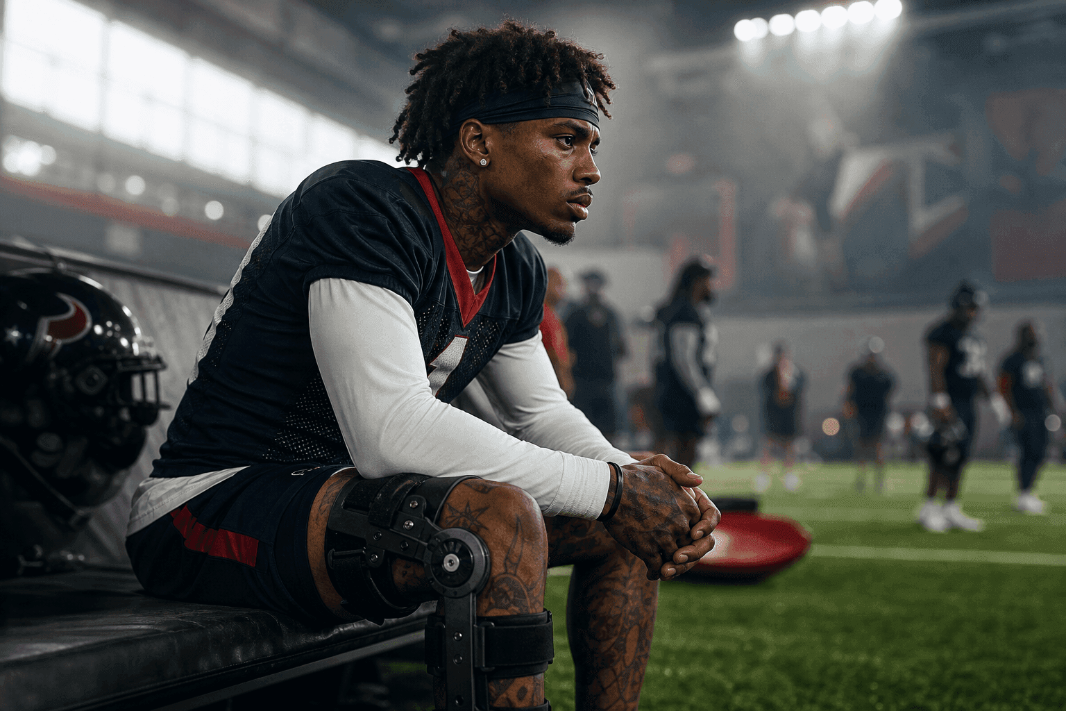 Editorial sports image for Texans Place Tank Dell on IR, Delaying His Long-Awaited Return