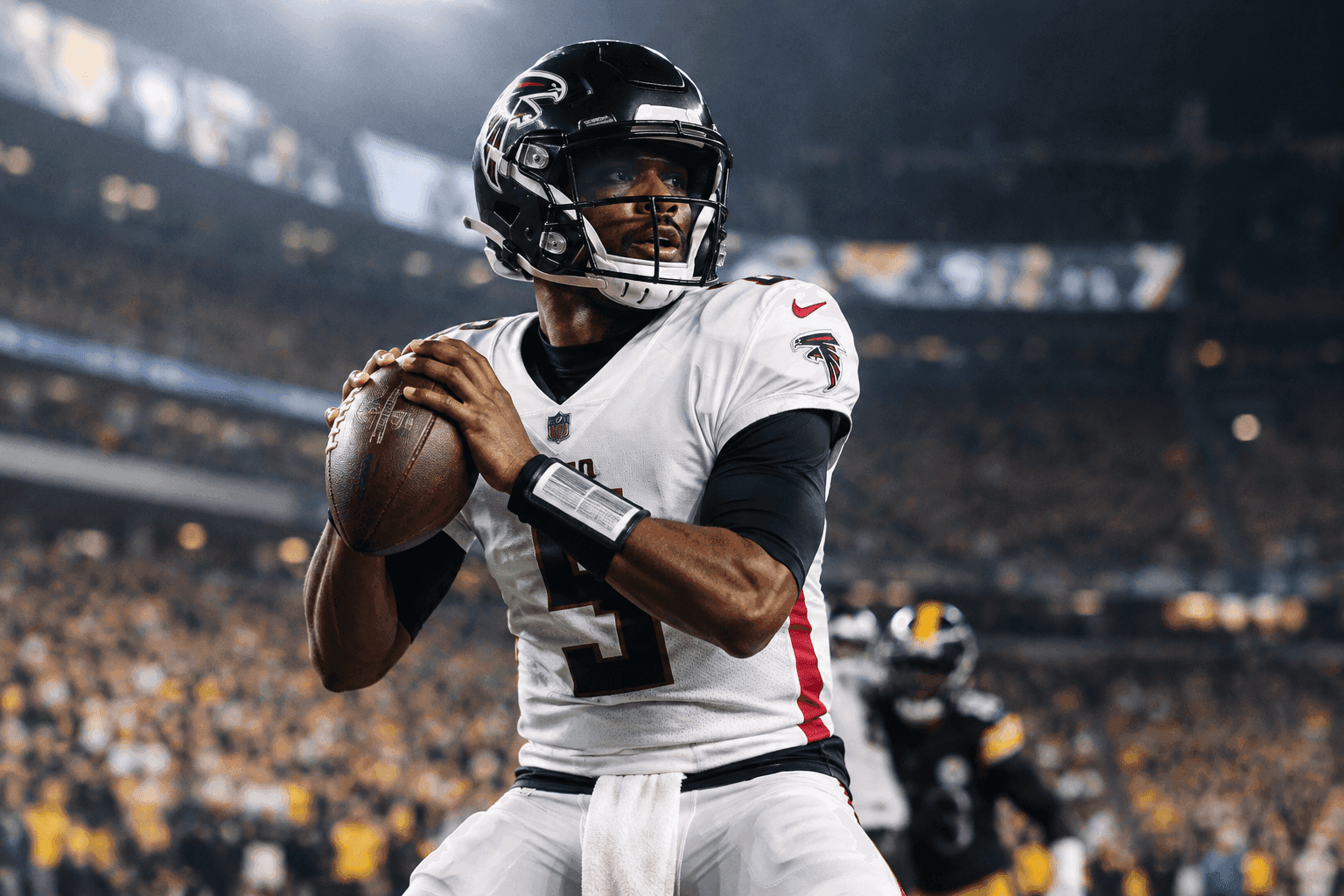Editorial sports image for The Falcons Are One Injury Away From Turning Olamide Zaccheaus Into a 1940s Ironman