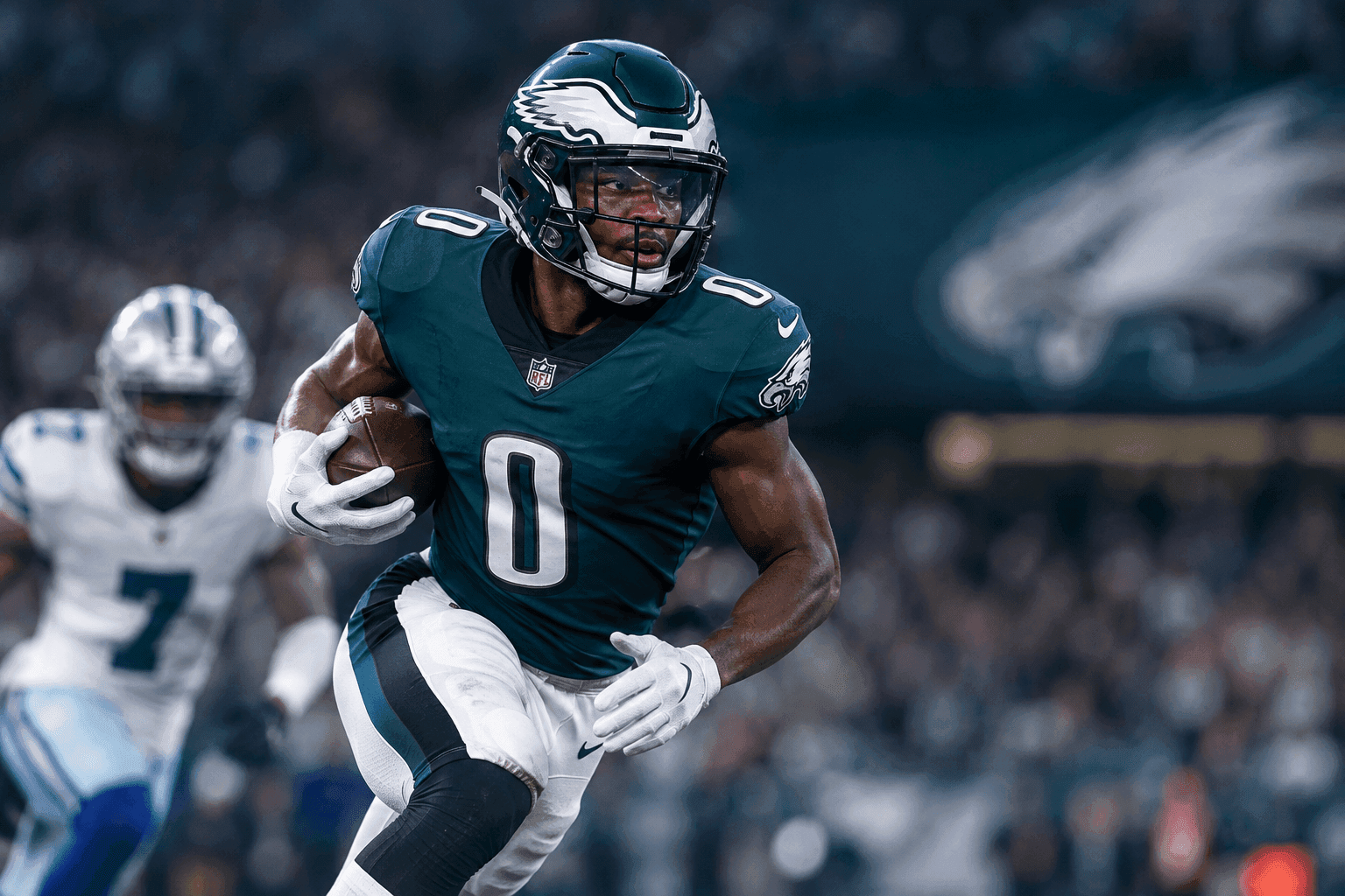 Editorial sports image for Eagles Shuffle Backfield, Send Dameon Pierce to IR and Sign Jaydon Blue