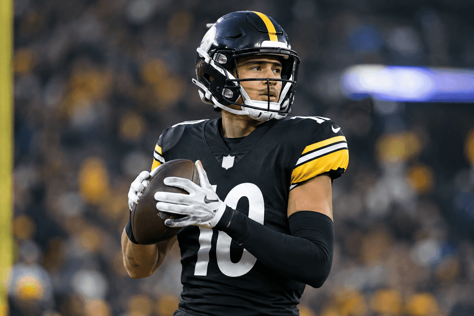 Editorial sports image for Steelers WR Roman Wilson Sidelined With Finger Injury After Win Over Colts