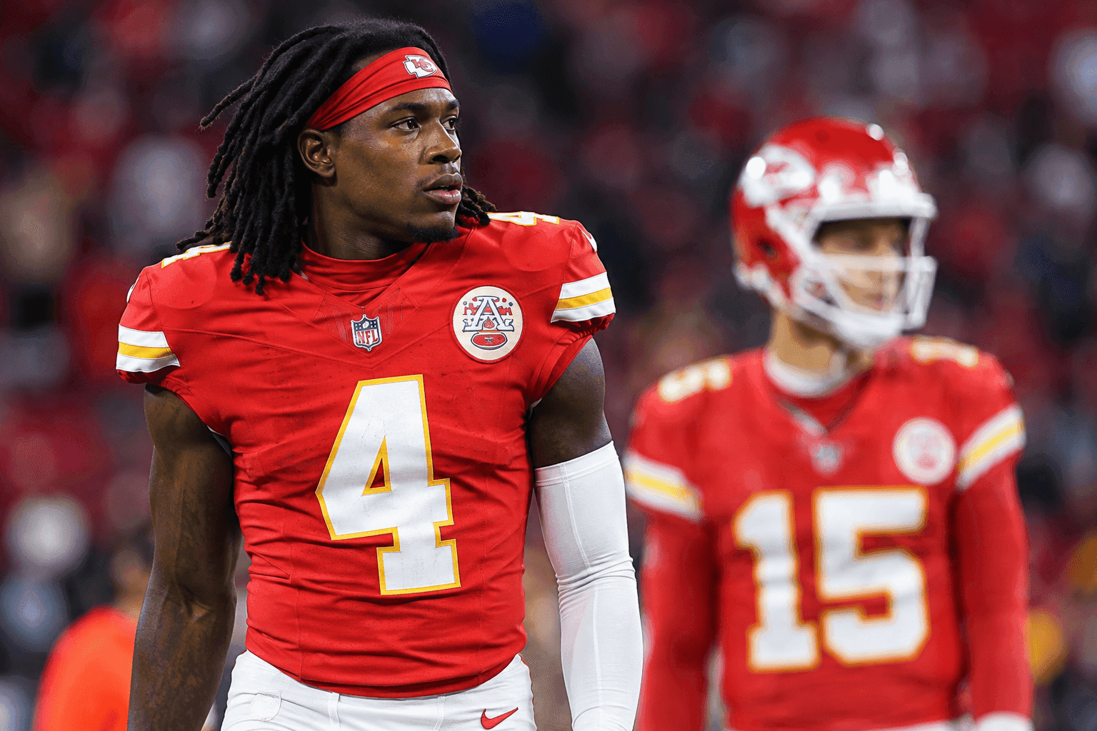 Editorial sports image for Chiefs Downgrade Rashee Rice to Doubtful with Hamstring Injury