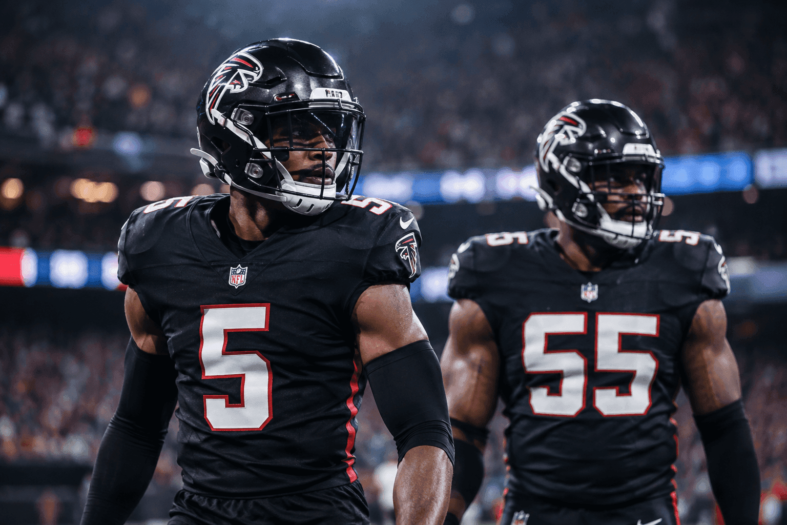 Editorial sports image for Falcons Defense Sweats Out Week 4 with Deablo and Ebukam Questionable