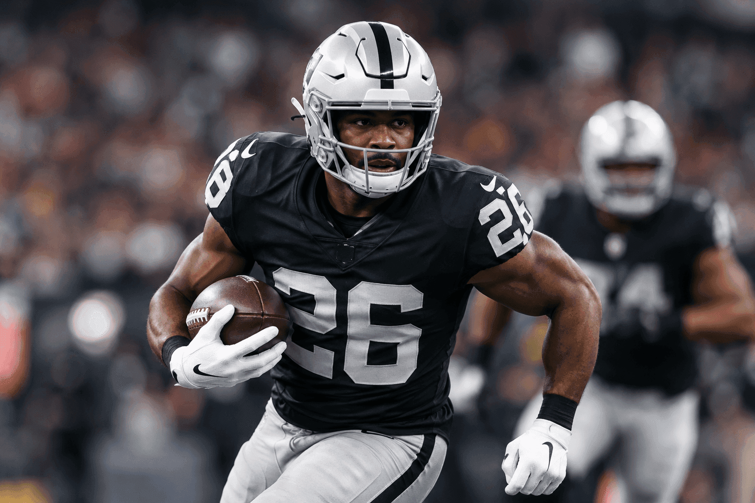 Editorial sports image for Raiders Elevate Roman Hemby as Ashton Jeanty Battles Foot and Ankle Injuries