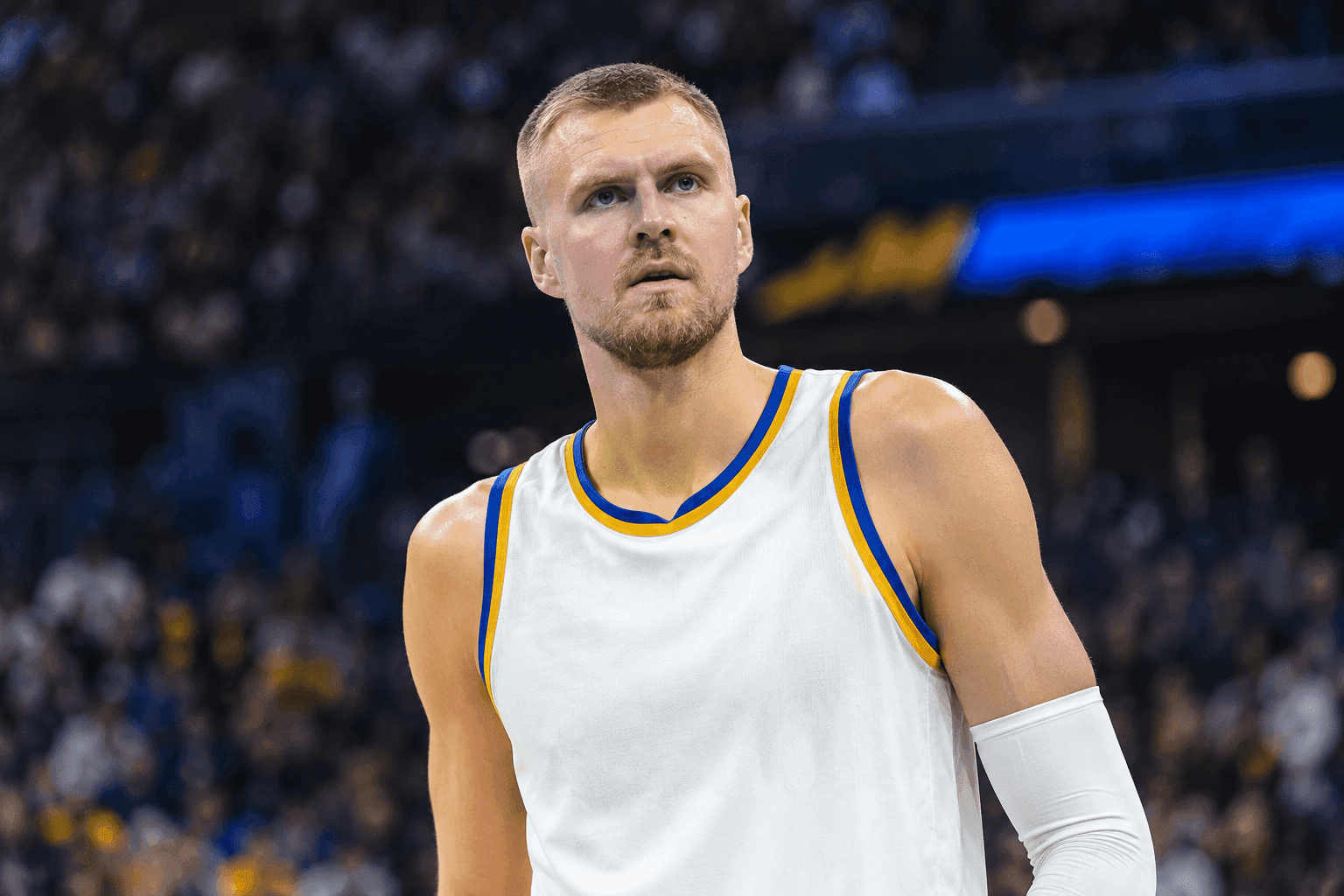 Editorial sports image for The Kristaps Porzingis Waiting Game Has Officially Arrived in Golden State