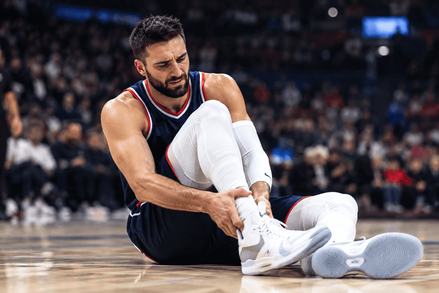 Editorial sports image for Max Strus Out Four Weeks With Plantar Fascia Tear, Because Preseason Basketball is a Trap