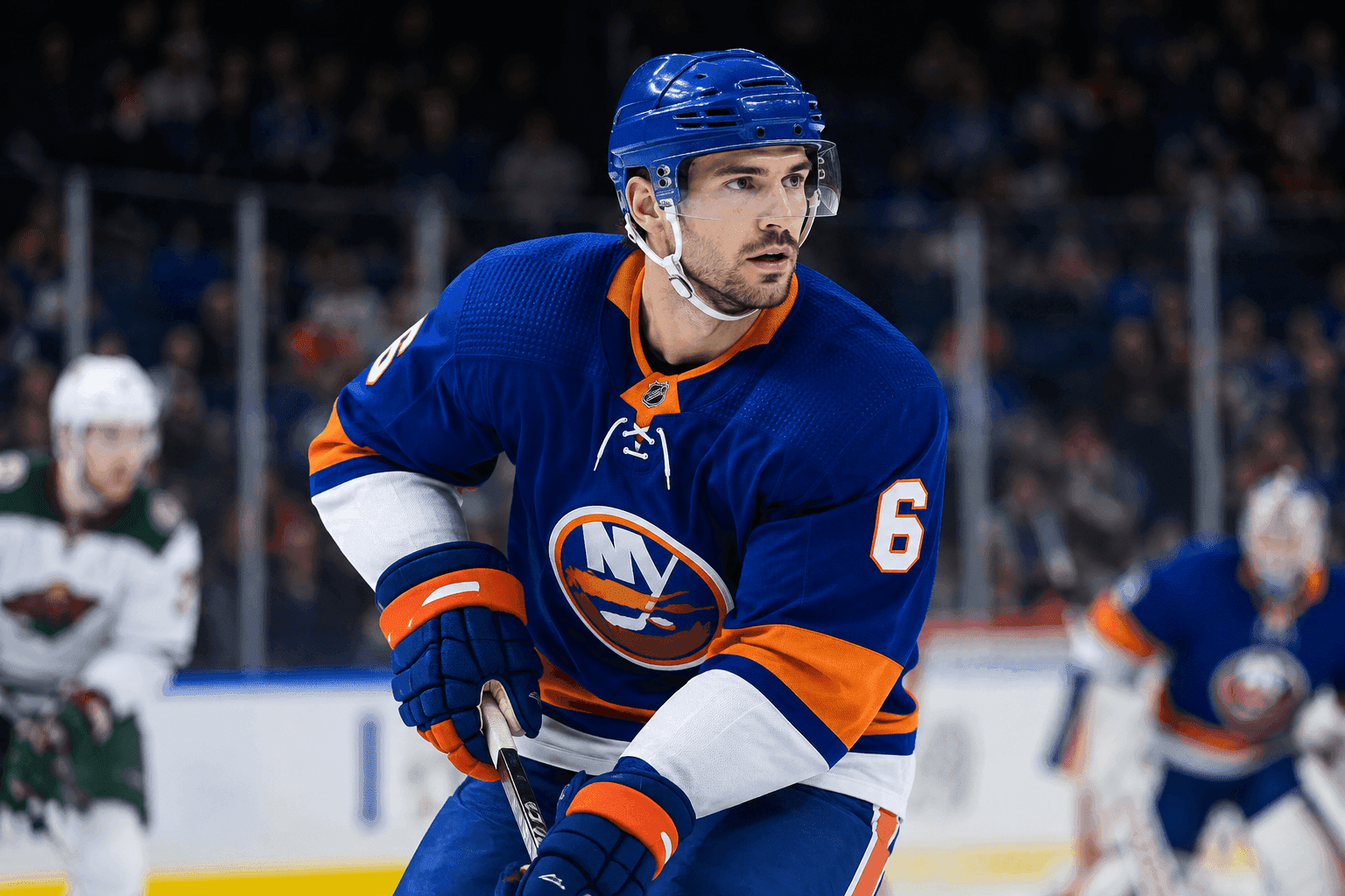 Editorial sports image for Ryan Pulock Exits With Upper-Body Injury Just in Time for the Oilers