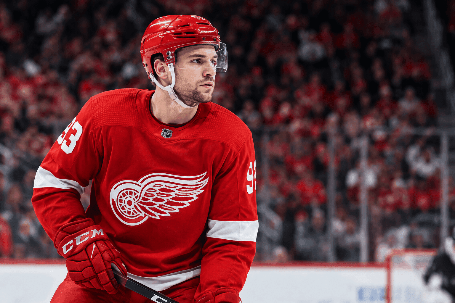 Editorial sports image for Detroit Backs Up the Brinks Truck for Alex DeBrincat Amid Winless Start
