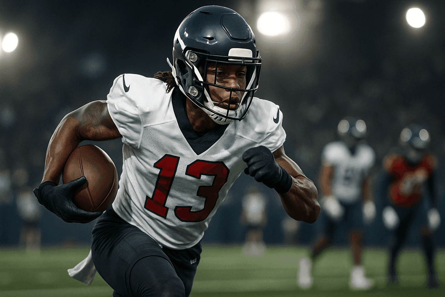 Editorial sports image for Tank Dell Finally Returns to Padded Practice for the Texans