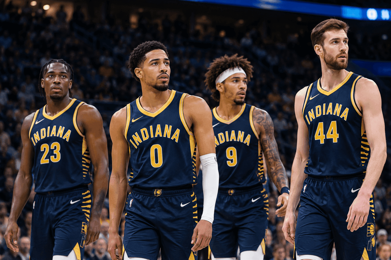 Editorial sports image for Pacers Roll Out Chaotic Starting Lineup Featuring Jay Huff and Kelly Oubre Jr.