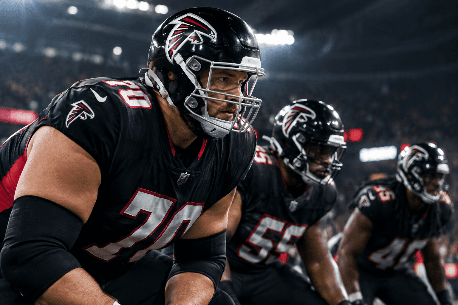 Editorial sports image for Falcons Injury Report Looks Like a CVS Receipt Ahead of Sunday Night Football