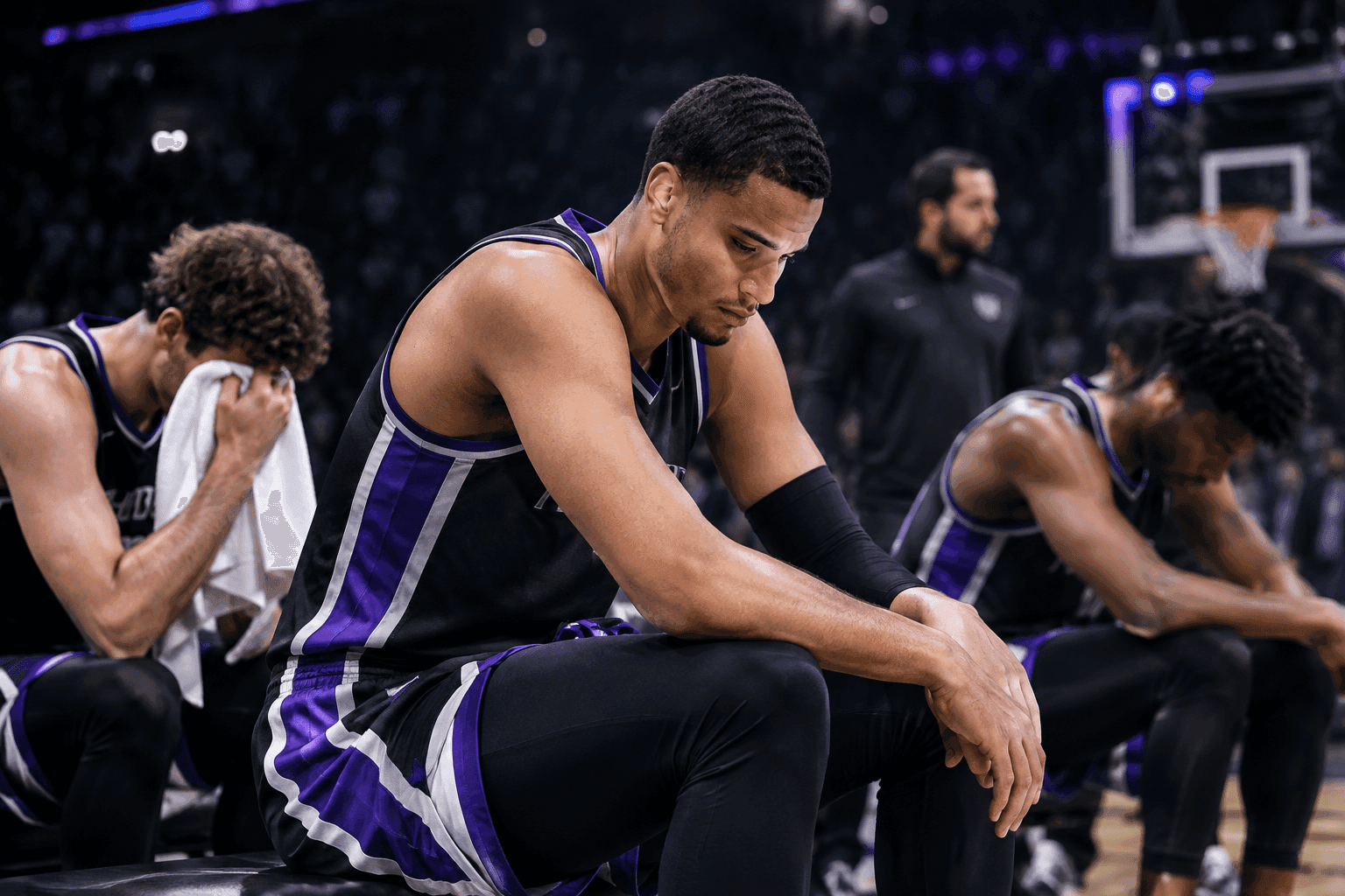 Editorial sports image for Kings Frontcourt Decimated as Murray, Raynaud, and Cardwell Hit the Shelf