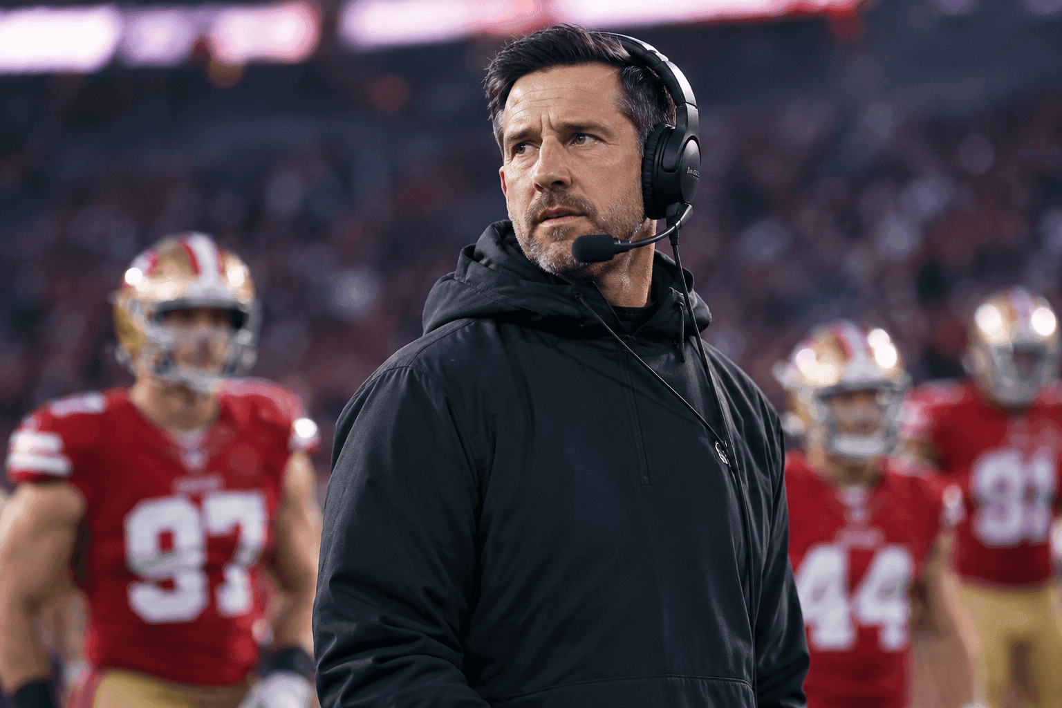 Editorial sports image for Kyle Shanahan Delivers Masterclass in Ambiguity on Nick Bosa's Injury Status
