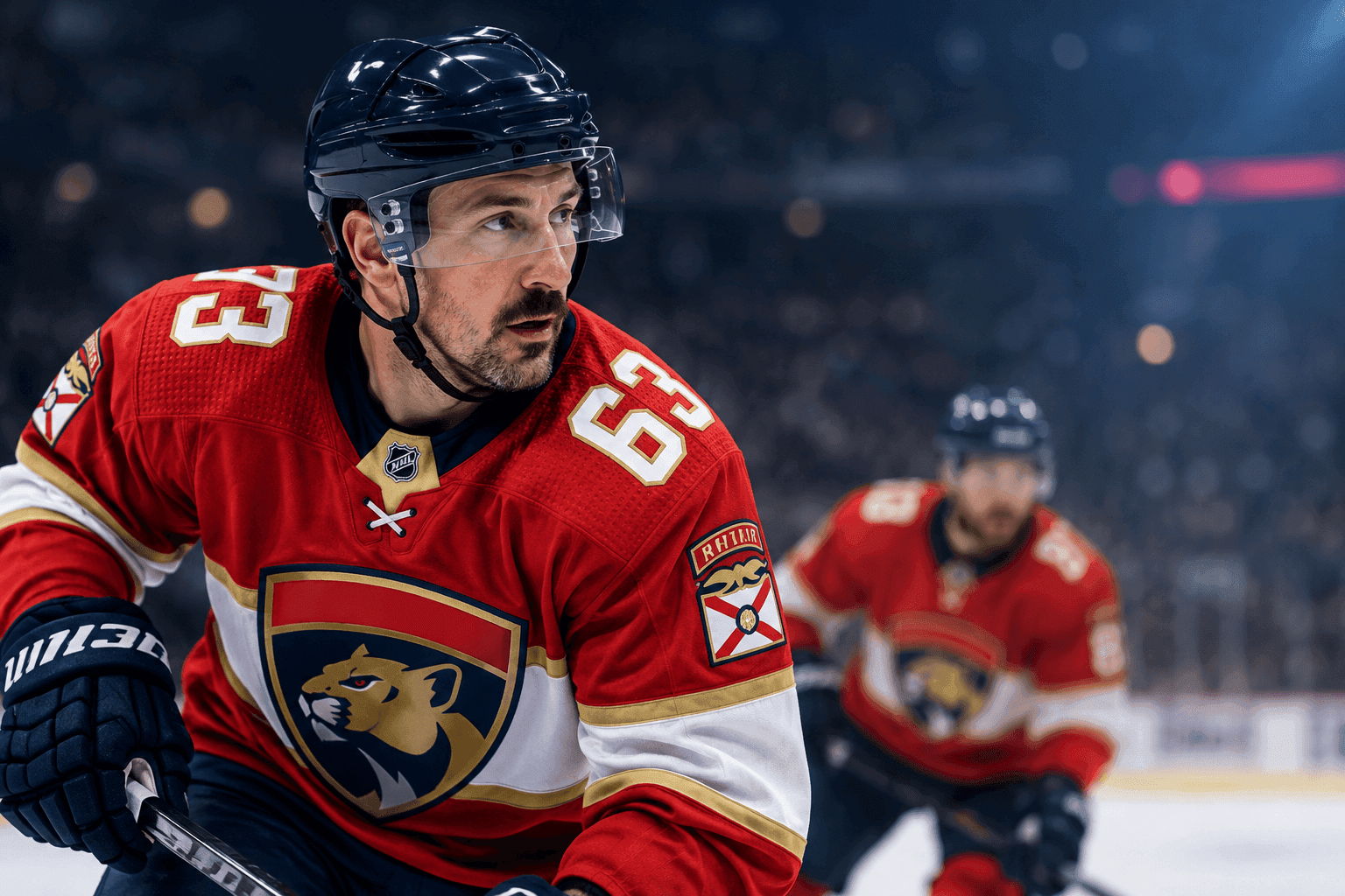 Editorial sports image for Panthers Lose Brad Marchand Through October, Jonah Gadjovich Out Indefinitely