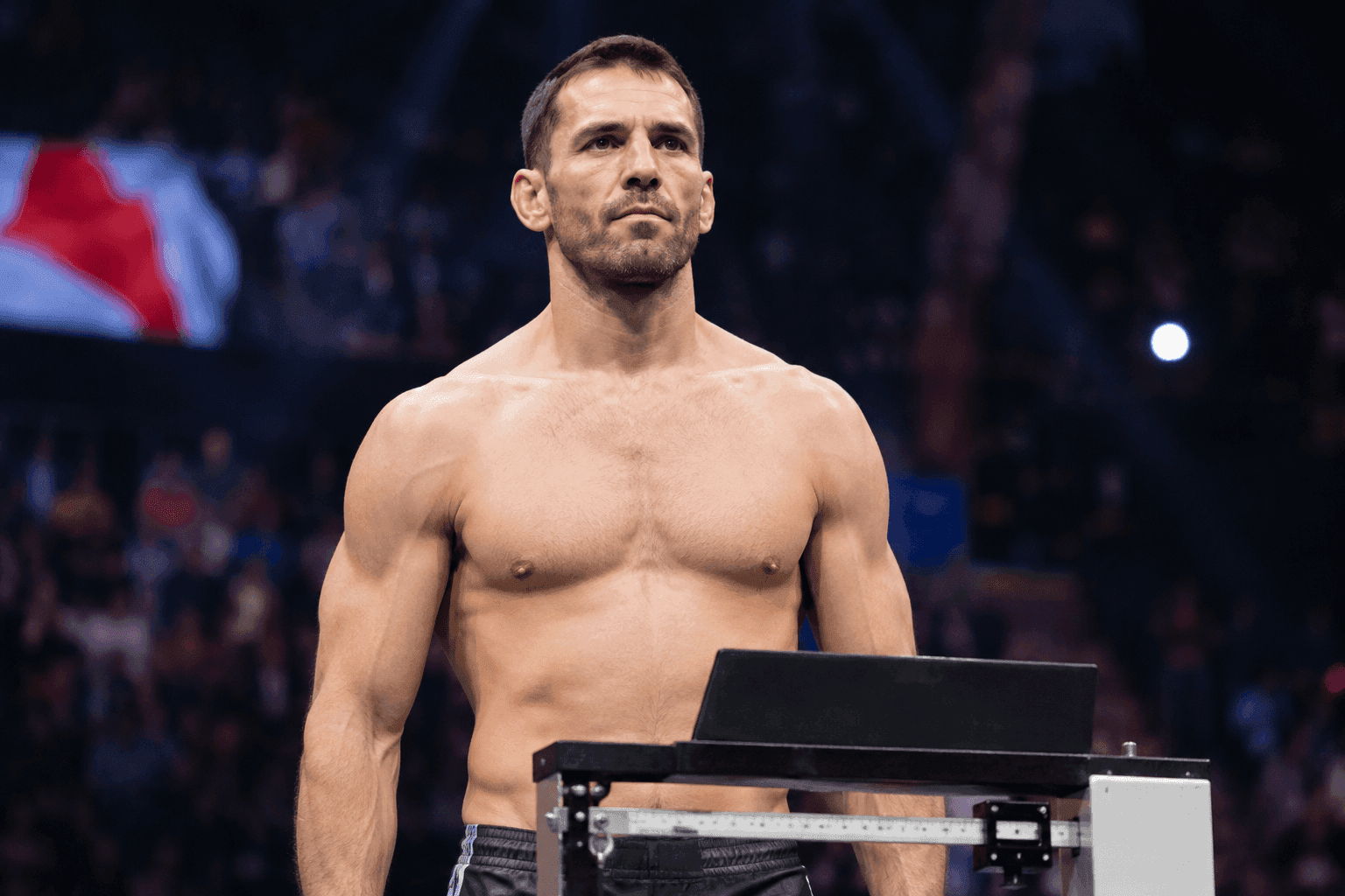 Editorial sports image for Mandel Nallo Hits the Scale and Defies MMA Time at UFC Edmonton