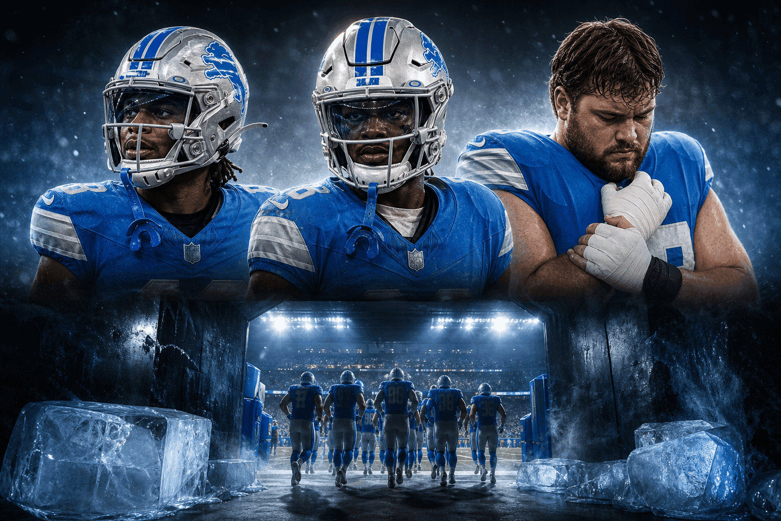 Editorial sports image for Lions Stash Branch, Joseph, and Mays on Reserve Lists for First Month
