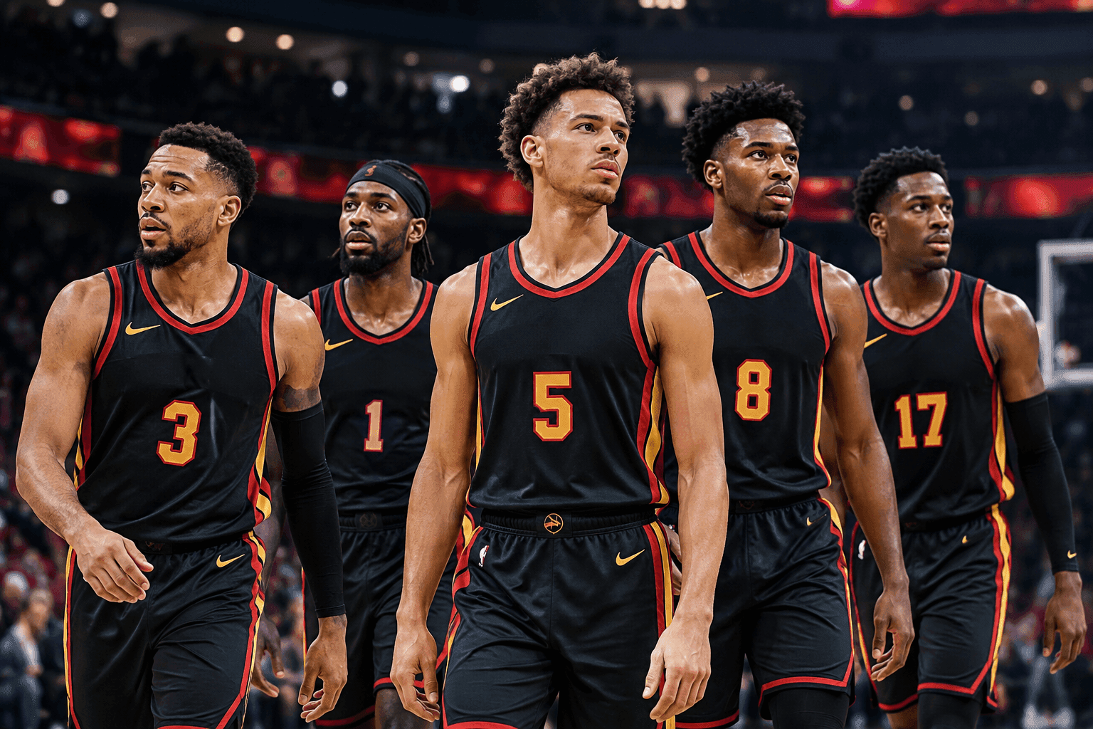 Editorial sports image for Hawks Unleash High-Octane Starting Lineup Against Hornets