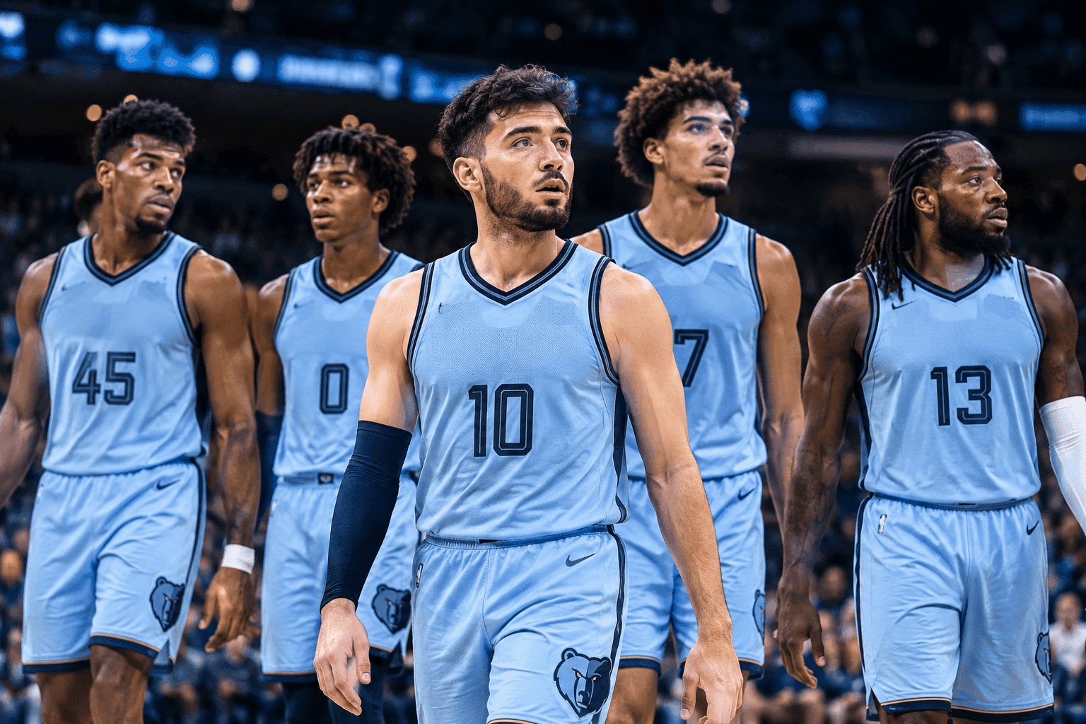 Editorial sports image for The Grizzlies' New Starting Five Sounds Fake, But It Is Destroying the NBA