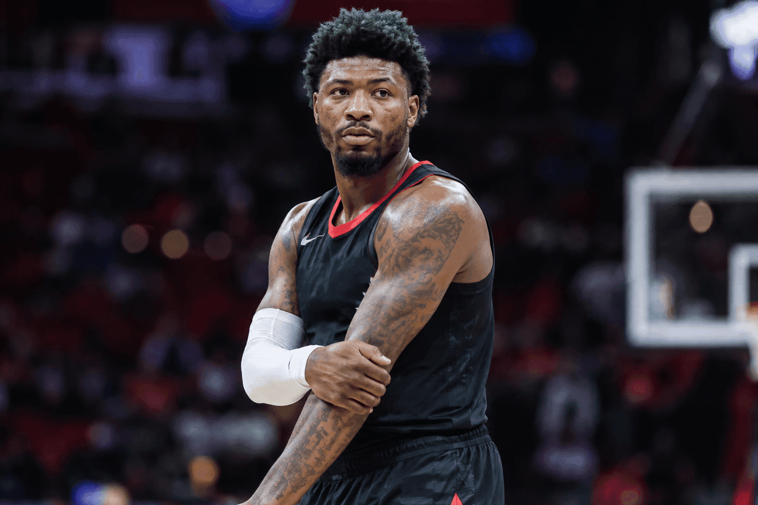 Editorial sports image for Marcus Smart's Forearm Keeps Him Sidelined Against the Hawks