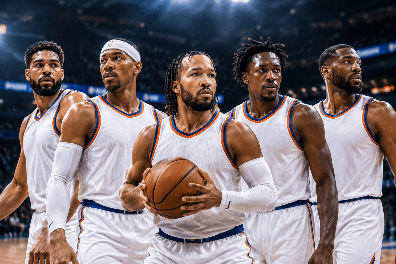 Editorial sports image for Knicks Unleash Superteam Lineup Against Celtics