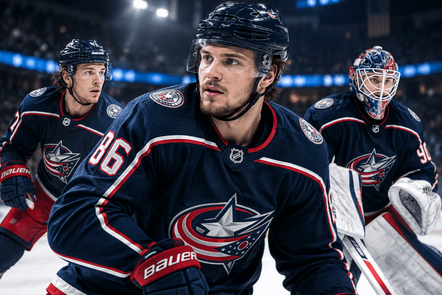 Editorial sports image for Maple Leafs Empty the Cupboard for Kirill Marchenko in Blockbuster Trade with Blue Jackets