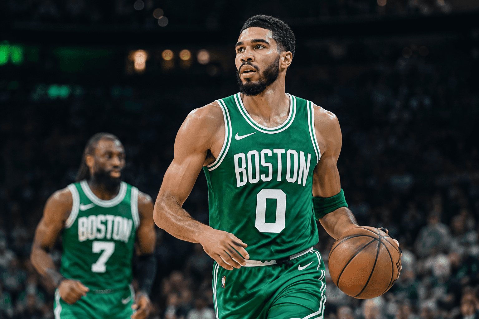 Editorial sports image for Jaylen Brown Downgraded to Doubtful: Celtics Star Likely Sidelined Friday