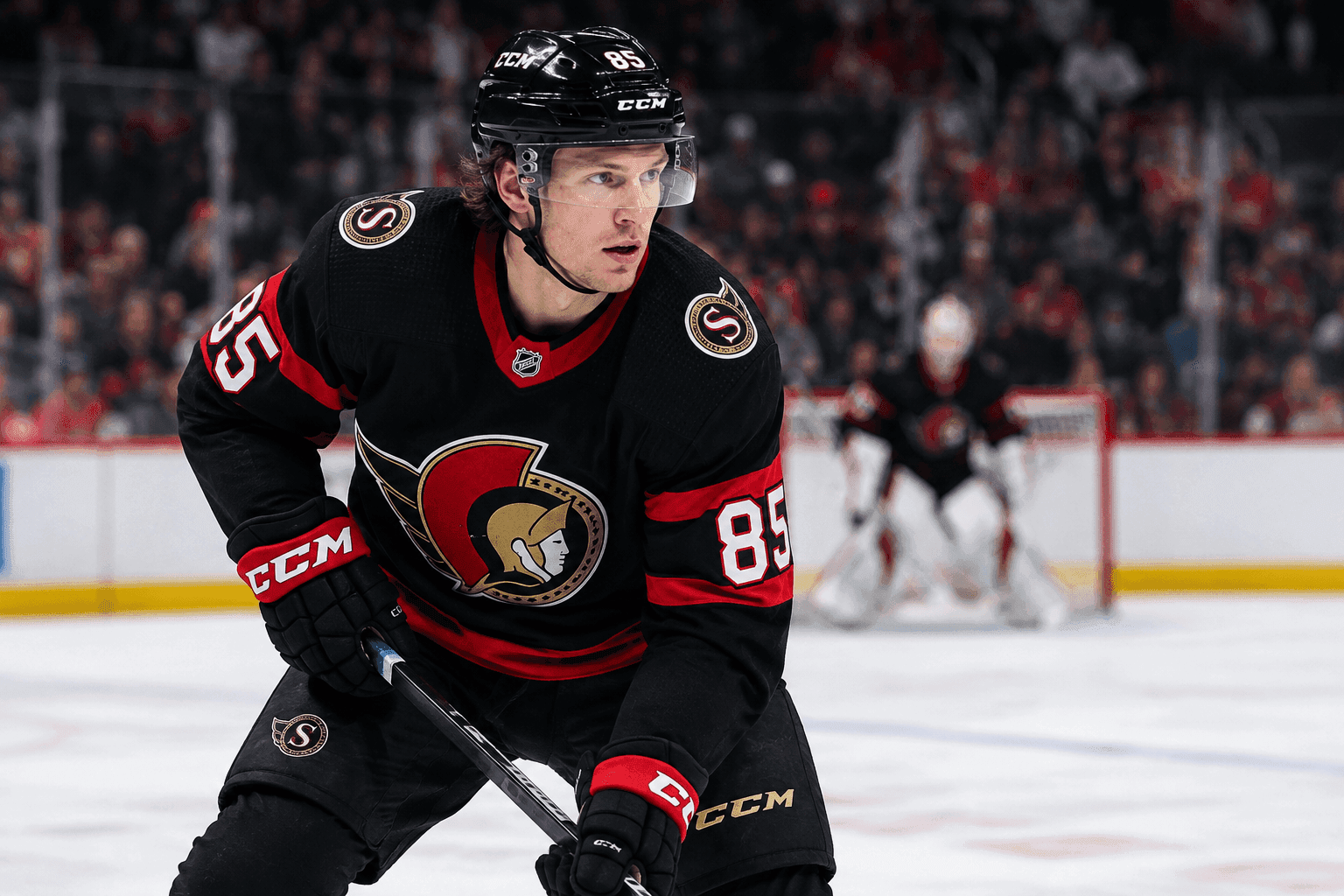 Editorial sports image for Senators Lose Jake Sanderson for Brutal Back-to-Back