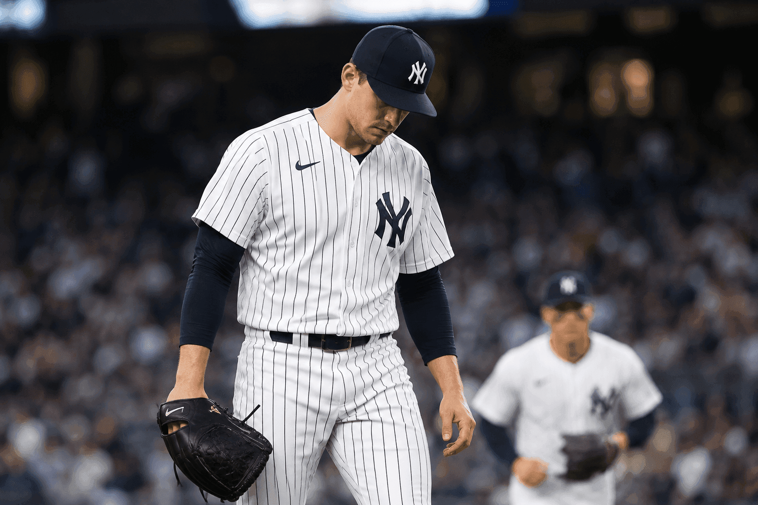 Editorial sports image for Yankees Place Clarke Schmidt on IL as October Panic Sets In