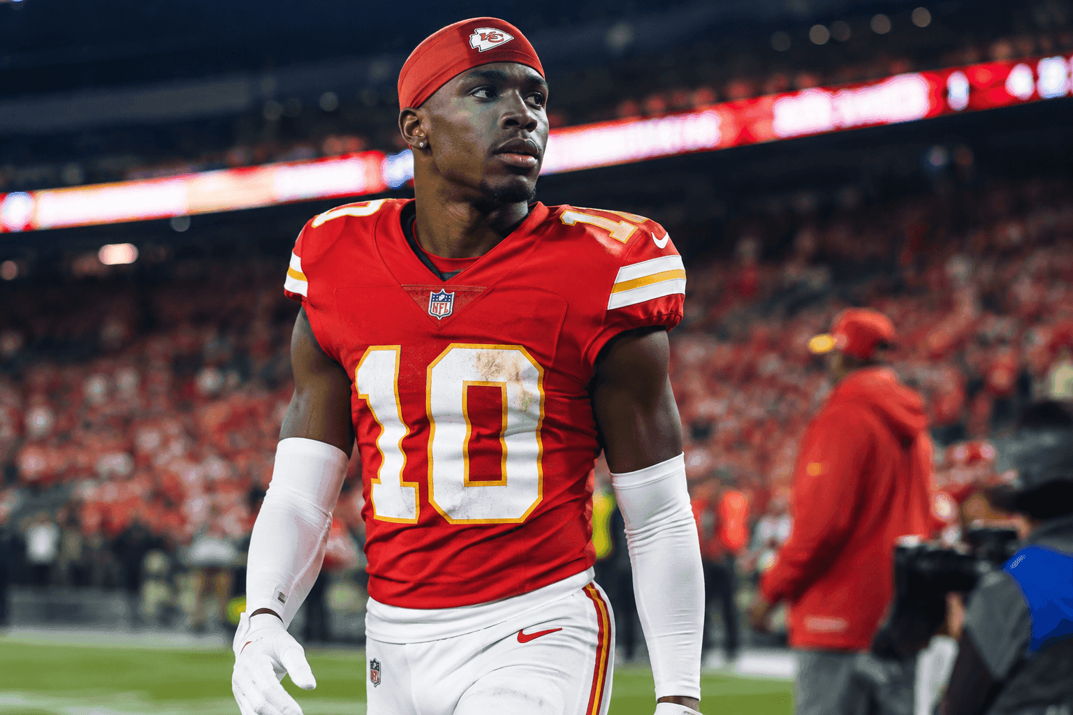 Editorial sports image for Tyquan Thornton's Ankle Injury Proves NFL Players Are Built Different