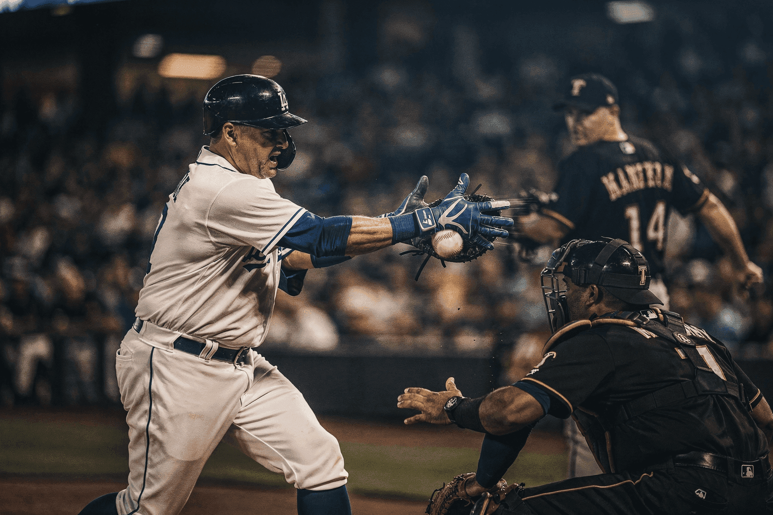 Editorial sports image for Andy Pages Fractures Hand, Dodgers Lose Their Second-Best Hitter for a Month