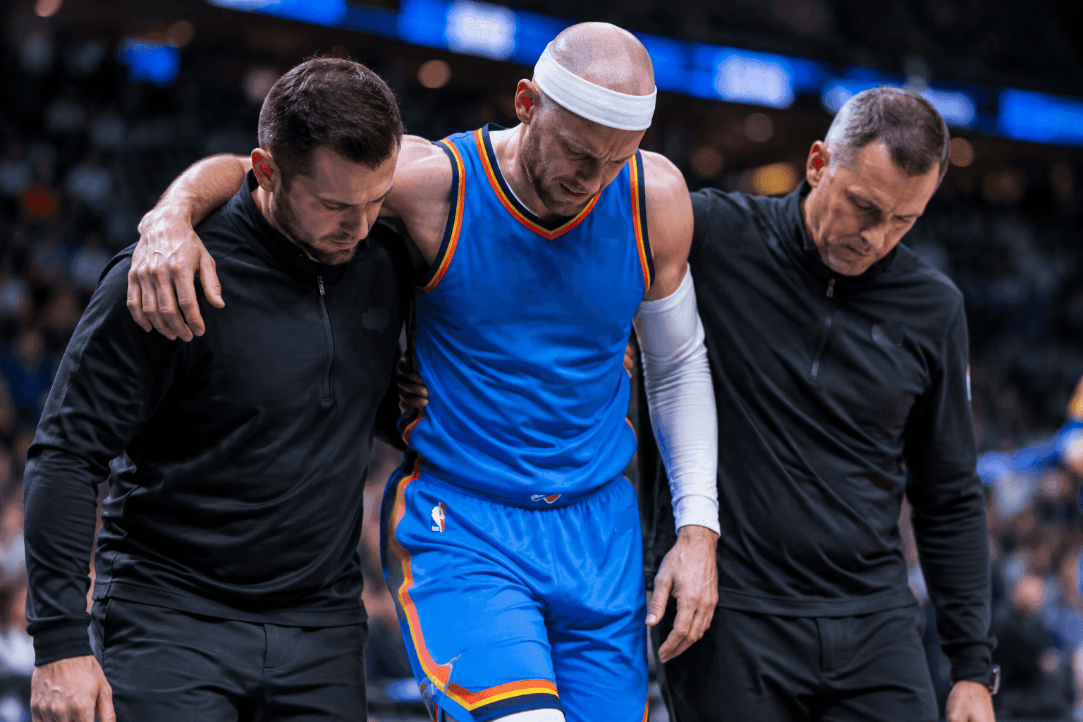 Editorial sports image for Alex Caruso's Ankle Injury Adds to Oklahoma City's Sudden Roster Nightmare