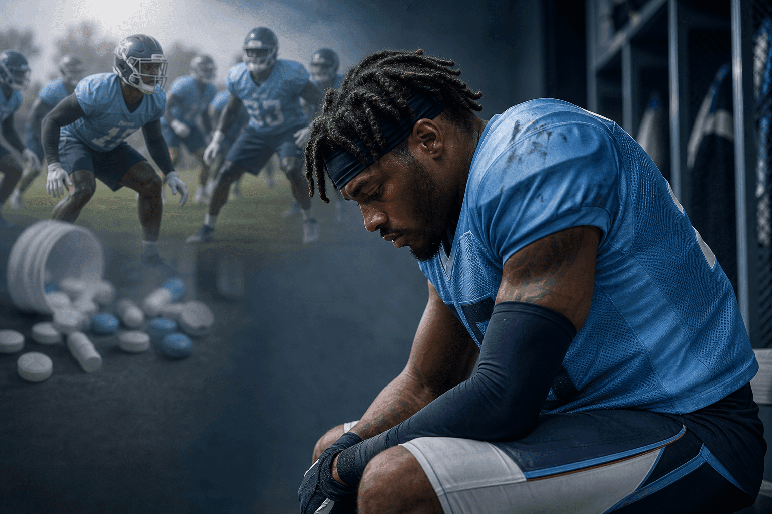 Editorial sports image for Titans DB Nazeeh Johnson Hit With Six-Game PED Suspension