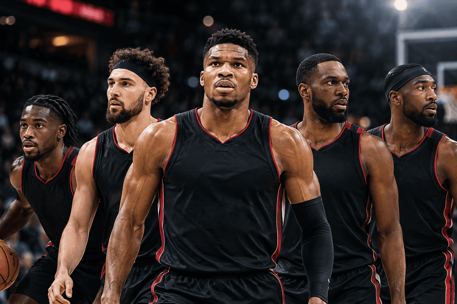 Editorial sports image for The Miami Heat's New Starting Lineup is a 2K Glitch Come to Life