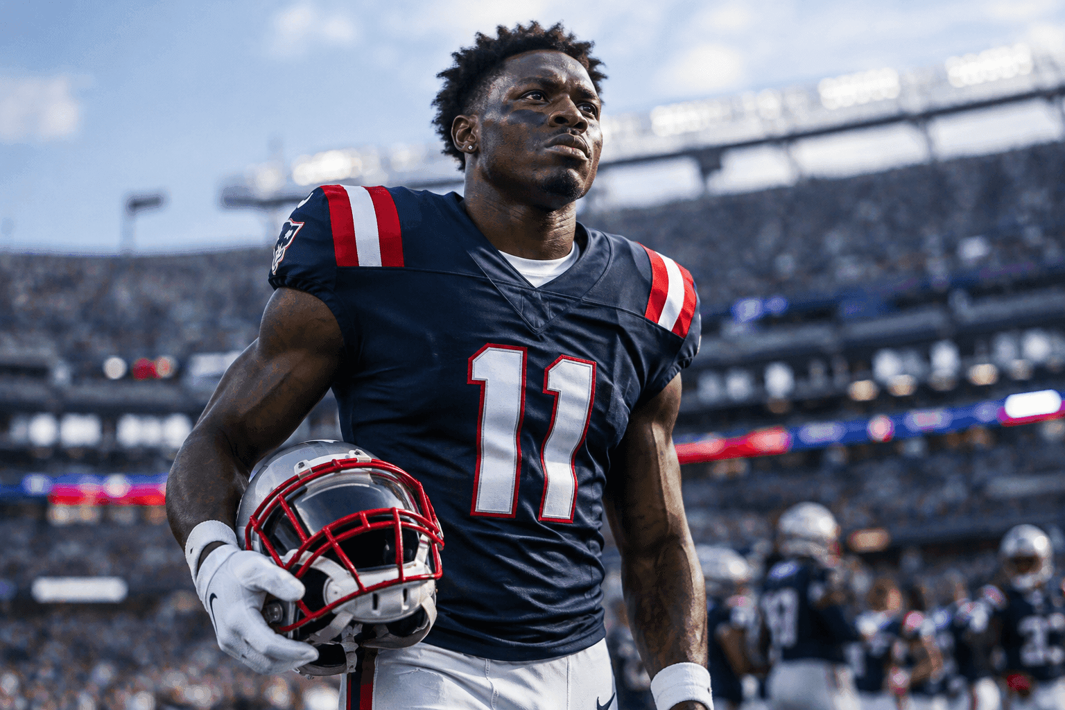 Editorial sports image for A.J. Brown's Practice Window is Open, and the Patriots Offense is About to Get Scary