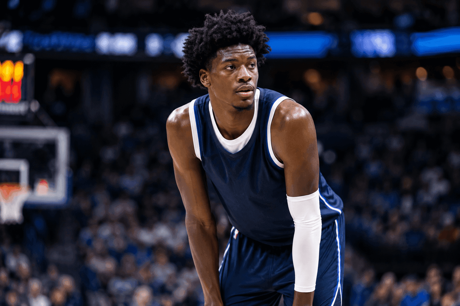 Editorial sports image for Morez Johnson Jr. Returns for Mavericks, But 'Limited Minutes' Tag Looms Large