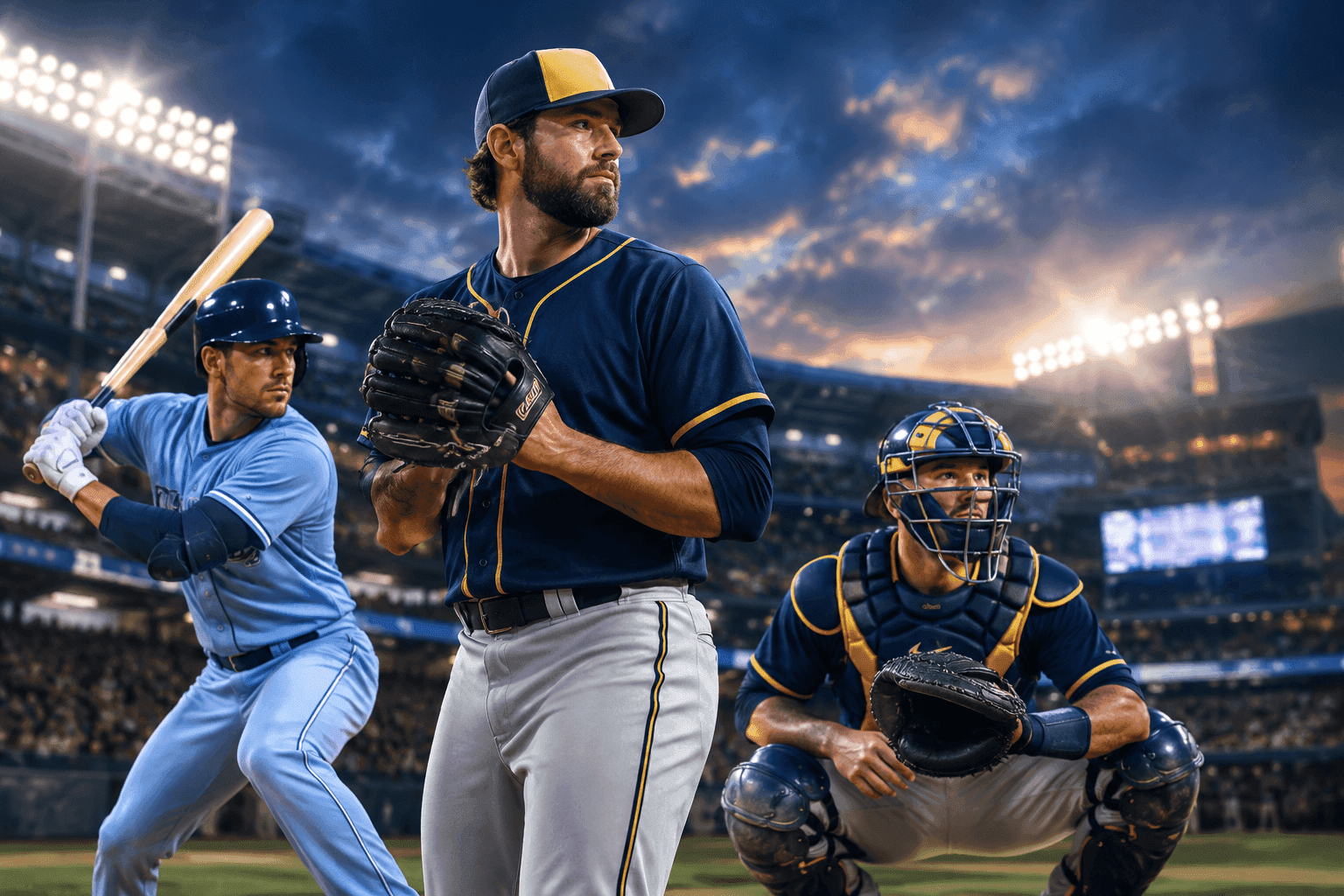 Editorial sports image for Brewers and Rays Lock In World Series Rosters for the Ultimate Small-Market Showdown
