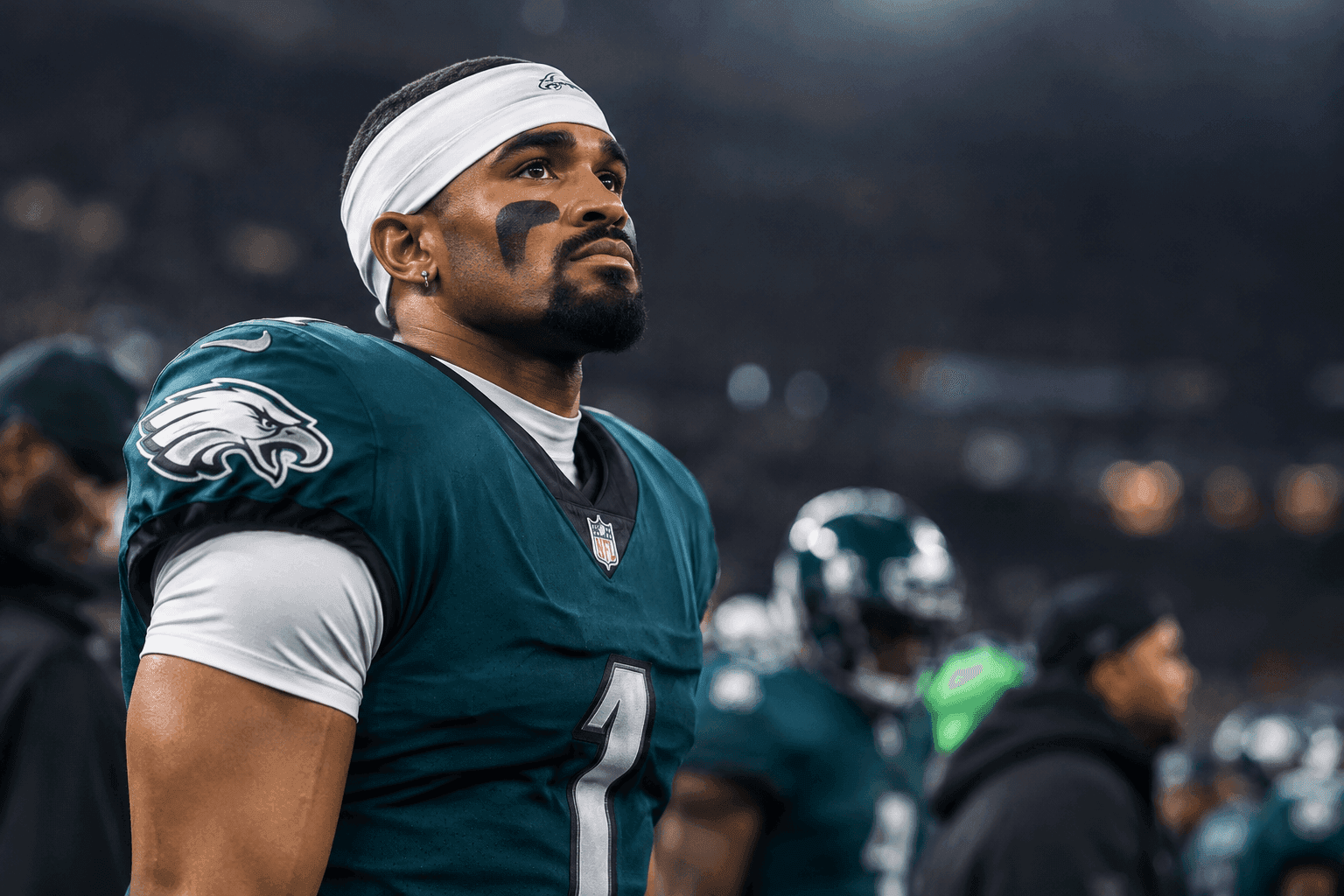 Editorial sports image for Jalen Hurts Out For Season With Blood Clots After Terrifying London Ordeal