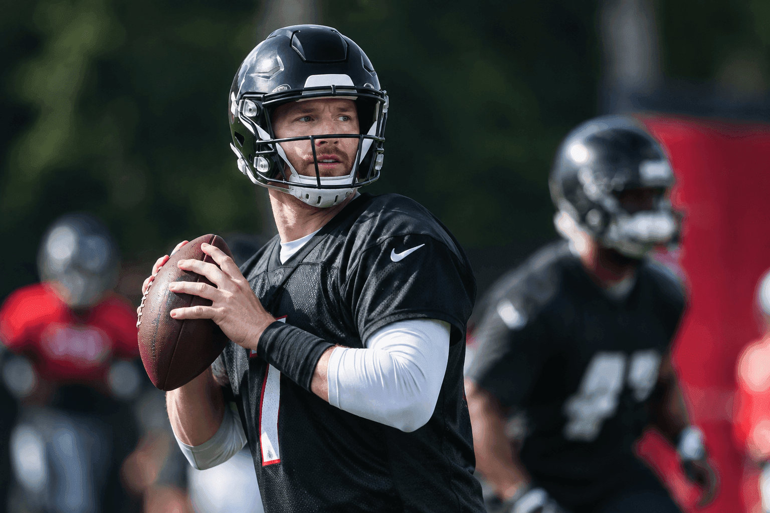 Editorial sports image for Cooper Rush Takes First-Team Reps for Falcons in Mid-Week Shakeup