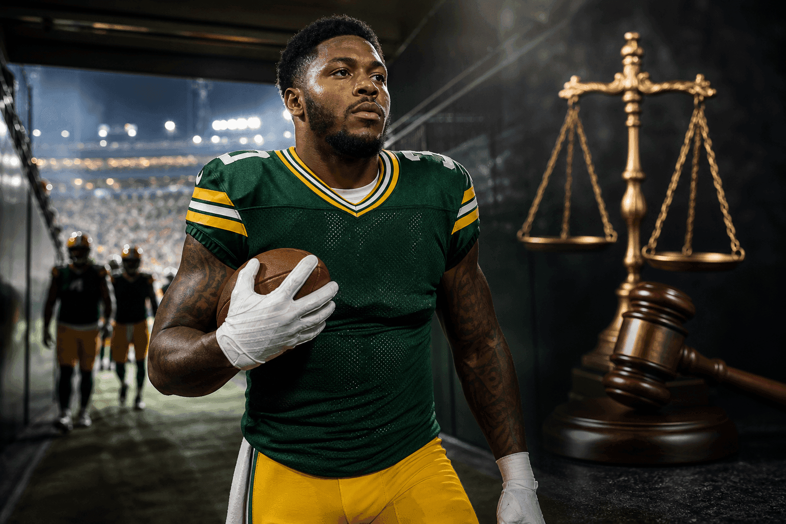 Editorial sports image for Josh Jacobs Faces Reduced Misdemeanor Charges as NFL Monitors Situation