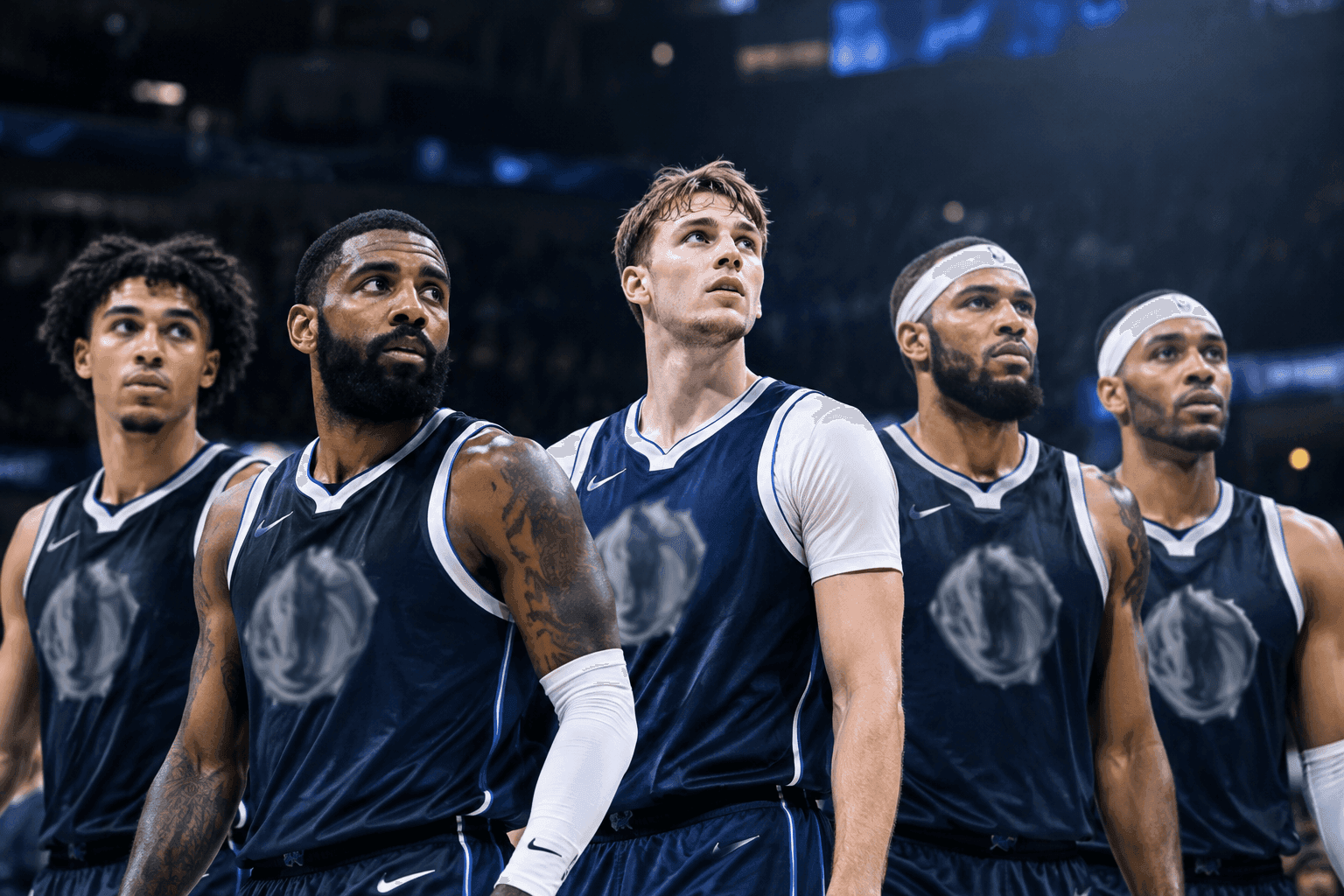 Editorial sports image for Kyrie Irving Returns from 19-Month Absence in Mavericks' New Starting Lineup