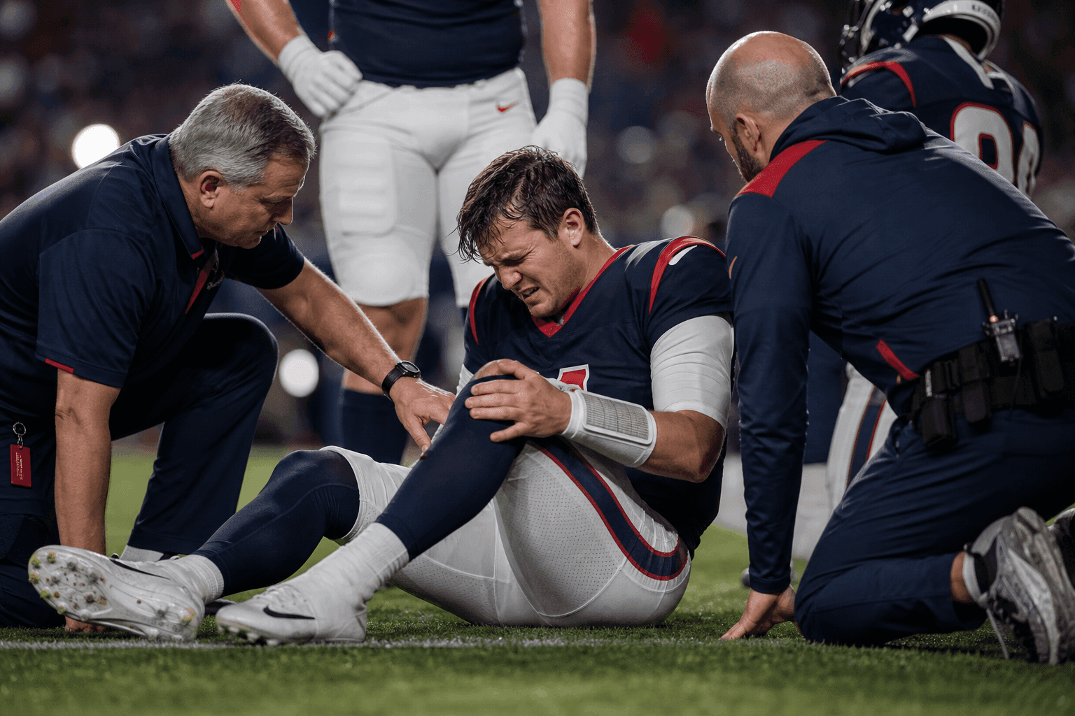 Editorial sports image for Texans QB Graham Mertz Feared to Have Torn ACL in Preseason Opener